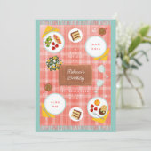 パーフェクトピクニック春サマー誕生日 招待状 (スタンド正面)