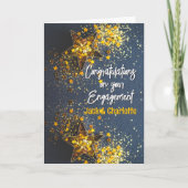 パーフェクトピック！パーソナライズされた婚約 カード (正面)