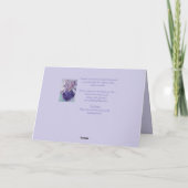 パーフェクトピンクパンジー水彩サンキューカード カード (裏面)