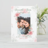 パーフェクトピンクフォト婚約発表 招待状 (スタンド正面)