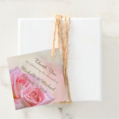パーフェクトピンクローズ結婚式の引き出物ラベル フェイバータグ (インサイチュ)