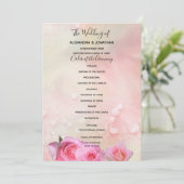 パーフェクトピンクローゼス結婚式 プログラム (スタンド正面)