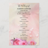 パーフェクトピンクローゼス結婚式 プログラム (正面)