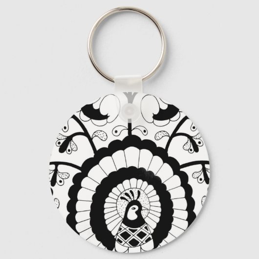 パーフェクトピーコック キーホルダー (正面)