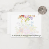 パーフェクトピース春水カラーフローラノートカード ノートカード (正面/裏面インサイチュ)