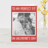 パーフェクトフィット カスタム フォト バレンタイン カード (黄色い花)