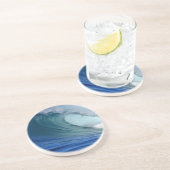 パーフェクトブルー海サーフィン波 コースター (側面)