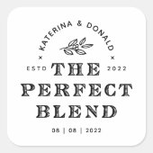 パーフェクトブレンド結婚のスクエアステッカー スクエアシール (正面)