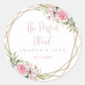 パーフェクトブレンド結婚フラワーズコーヒー ラウンドシール (正面)