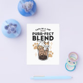 パーフェクトブレンド:ペット愛好家のための猫とコーヒーアート チラシ (シングル)