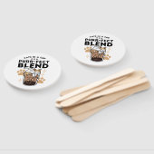 パーフェクトブレンド：ペット愛好家のための猫とコーヒーアート ハンドファン (組立なし)