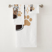 パーフェクトブレンド:ペット愛好家のための猫とコーヒーアート バスタオルセット (インサイチュ)