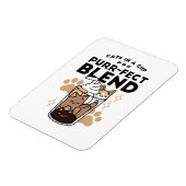 パーフェクトブレンド:ペット愛好家のための猫とコーヒーアート マグネット (左側)