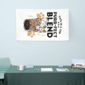 パーフェクトブレンド：ペット愛好家のための猫とコーヒーアート 横断幕 (トレードショー)