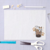 パーフェクトブレンド：ペット愛好家のための猫とコーヒーアート 薄葉紙 (クラフト)