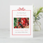 パーフェクトプレゼントクリスマスホリデー誕生 案内状 (スタンド正面)