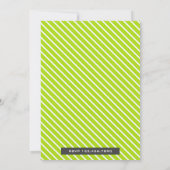 パーフェクトペアかわいい梨ツインベビーシャワー招待状 招待状 (裏面)