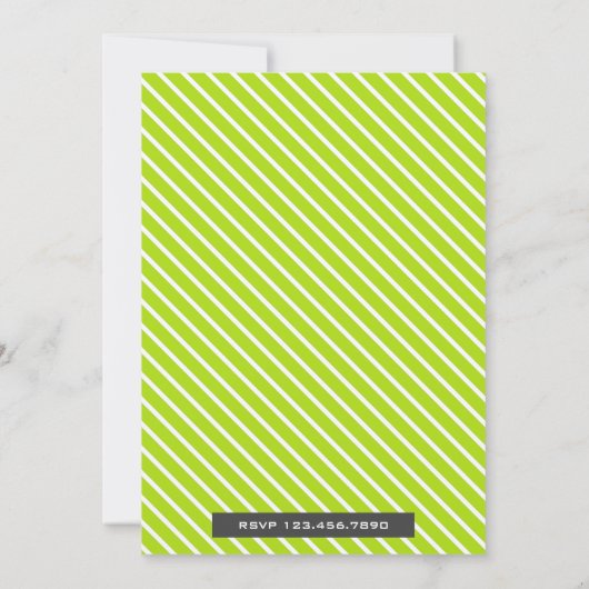 パーフェクトペアかわいい梨ツインベビーシャワー招待状 招待状 (裏面)