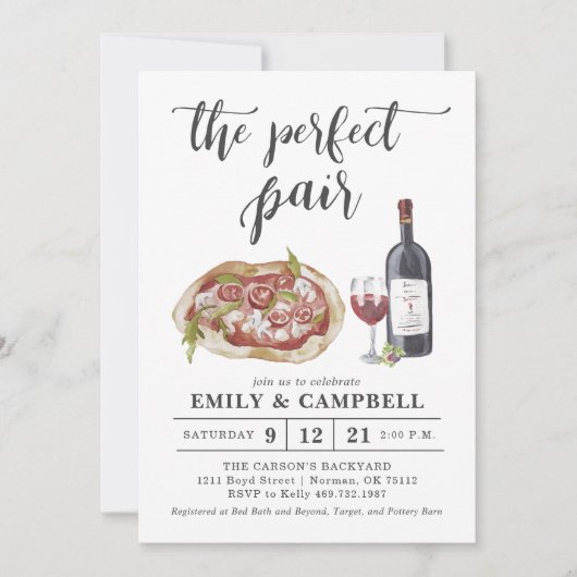 パーフェクトペアの招待状 招待状 (正面)