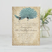 パーフェクトペアアクアエイジドダマスクピーコックエレガンス 招待状 (スタンド正面)