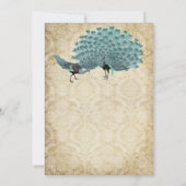 パーフェクトペアアクアエイジドダマスクピーコックエレガンス 招待状 (裏面)