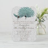 パーフェクトペアアクアグレーピーコックメタリックエレガンス 招待状 (スタンド正面)