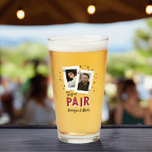 パーフェクトペアカジノテーマカップルの写真の好意 タンブラーグラス