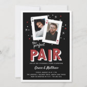 パーフェクトペアカジノテーマリハーサルディナー 招待状 (正面)