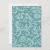 パーフェクトペアシーブルーダムクピーコックエレガンス 招待状 (裏面)