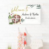 パーフェクトペアピザとビールの大きなバナー 横断幕 (インサイチュ)