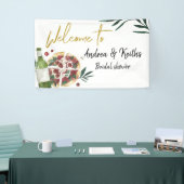 パーフェクトペアピザとビールの大きなバナー 横断幕 (トレードショー)