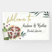 パーフェクトペアピザとビールの大きなバナー 横断幕 (横)