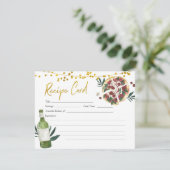 パーフェクトペアブライダルシャワーレシピカード 招待状 (スタンド正面)