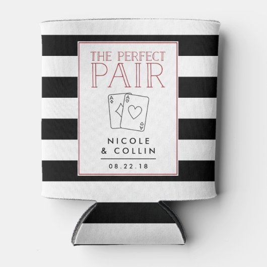 パーフェクトペアラスベガス結婚式の引き出物 缶クーラー (正面)