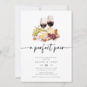 パーフェクトペアワインチーズリハーサルディナー 招待状 (正面)