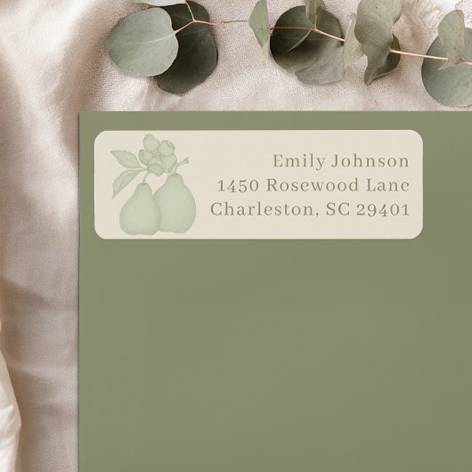 パーフェクトペア ブライダルシャワー | セージグリーン住所 ラベル