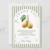 パーフェクトペア レトロ オールドマネー ペア ブライダルシャワー サンキューカード (正面)