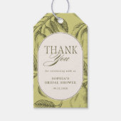 パーフェクトペア ヴィンテージ パール ブライダルシャワー ギフトタグ (正面)