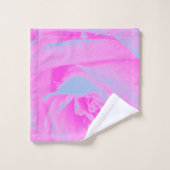 パーフェクトホットピンク&ライトブルーバラ詳細 バスタオルセット (ウォッシュタオル)