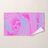 パーフェクトホットピンク&ライトブルーバラ詳細 バスタオルセット (ハンドタオル)