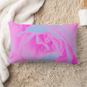 パーフェクトホットピンク&ライトブルーバラ詳細 ランバークッション (ブランケット)