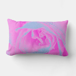 パーフェクトホットピンク&ライトブルーバラ詳細 ランバークッション