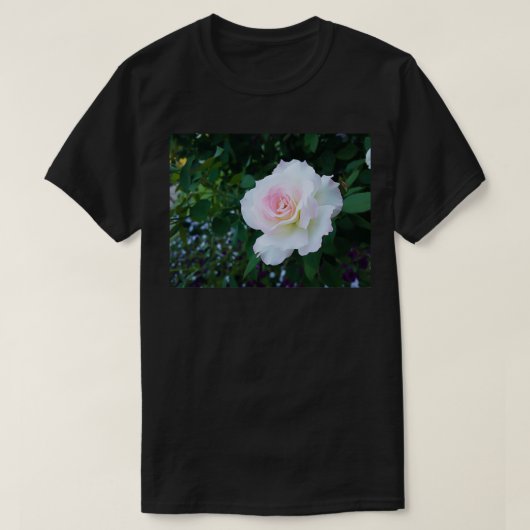 パーフェクトホワイトピンクローズ Tシャツ (デザイン正面)