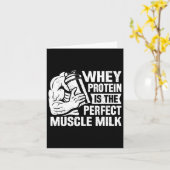 パーフェクトマッスルミルクおもしろいタンパク質愛好家引用文体 カード (黄色い花)
