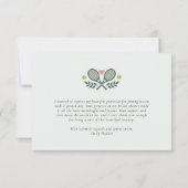 パーフェクトマッチテニスブライダルシャワー サンキューカード (裏面)