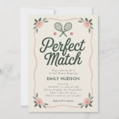 パーフェクトマッチテニスブライダルシャワー 招待状 (正面)