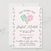 パーフェクトマッチピックボールブライダルシャワー 招待状 (正面)