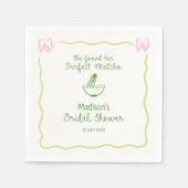 パーフェクトマッチョ ブライダルシャワーのお出迎え スタンダードカクテルナプキン (正面)