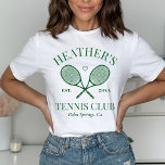 パーフェクトマッチラストスイングテニスクラブバチェロレッテ Tシャツ<br><div class="desc">可愛いテニスをテーマにしたバッハパーティー!コレクションの一部！</div>