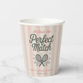パーフェクトマッチ ソーシャルクラブ テニス ブライダルシャワー 紙コップ (裏面)